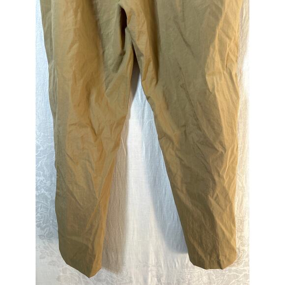 Vintage Lands End Track Suit Tan Jacket Windbreaker Medium Pants Large Nylon - Picture 16 of 16